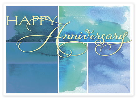 Watercolor Wish Anniversary Cards